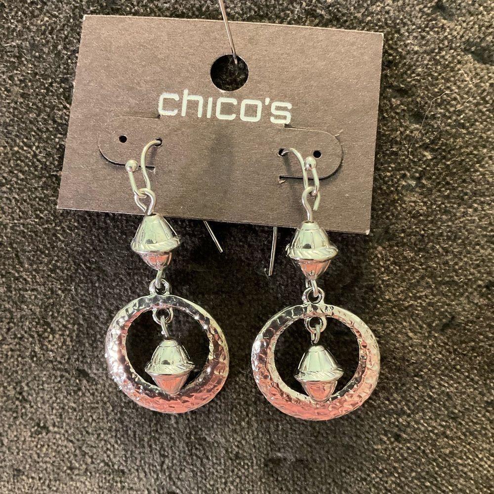 0112-Chico's‎ Silver or Gold Dangle Earrings